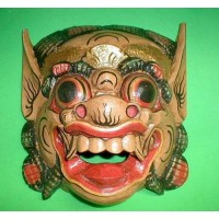 Mask Bali Raksasa BROWN or White Gargoyle Demon Handmade Medium 11 x 11 inch   310498543733